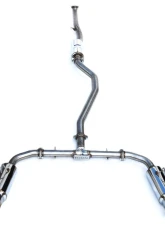 Invidia N1 Non-Polished Catback Exhaust w/ Titanium Burnt Tip Honda Civic Si 2022+                                     - HS22HS4GD1STL - Image 4