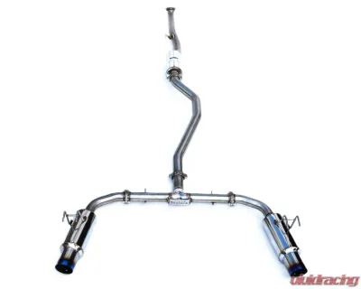Invidia N1 Non-Polished Catback Exhaust w/ Titanium Burnt Tip Honda Civic Si 2022+ - HS22HS4GD1STL
