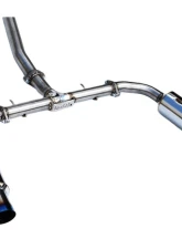 Invidia N1 Non-Polished Catback Exhaust w/ Titanium Burnt Tip Honda Civic Si 2022+                                     - HS22HS4GD1STL - Image 2