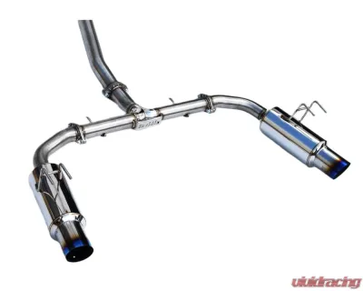 Invidia N1 Non-Polished Catback Exhaust w/ Titanium Burnt Tip Honda Civic Si 2022+ - HS22HS4GD1STL