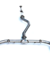 Invidia N1 Non-Polished Catback Exhaust w/ Titanium Burnt Tip Honda Civic Si 2022+                                     - HS22HS4GD1STL - Image 4