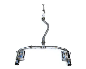 Invidia Q300 Non-Polished Catback Exhaust w/ Stainless Steel Tip Honda Civic Si 2022+