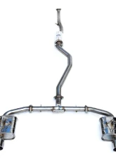 Invidia Q300 Non-Polished Catback Exhaust w/ Stainless Steel Tip Honda Civic Si 2022+                                     - HS22HS4QD1RSL - Image 3