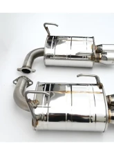 Invidia 3.5" Q300 Axleback Exhaust w/ Rolled Dual Wall Stainless Steel Tips Subaru WRX 2022+                                     - HS22SW4AQ4RSL - Image 3