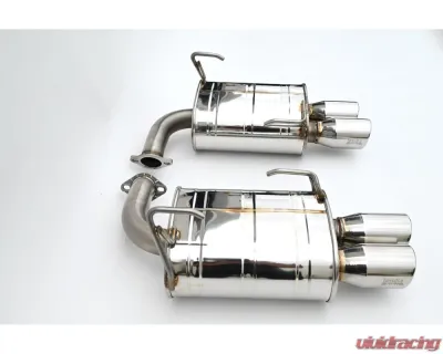 Invidia 3.5" Q300 Axleback Exhaust w/ Rolled Dual Wall Stainless Steel Tips Subaru WRX 2022+ - HS22SW4AQ4RSL