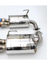 Invidia 3.5" Q300 Axleback Exhaust w/ Rolled Dual Wall Titanium Tips Subaru WRX 2022+                                     - HS22SW4AQ4RTL - Image 2