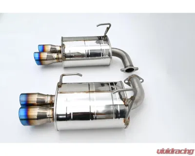 Invidia 3.5" Q300 Axleback Exhaust w/ Rolled Dual Wall Titanium Tips Subaru WRX 2022+ - HS22SW4AQ4RTL