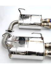 Invidia 3.5" Q300 Axleback Exhaust w/ Rolled Dual Wall Titanium Tips Subaru WRX 2022+                                     - HS22SW4AQ4RTL - Image 3