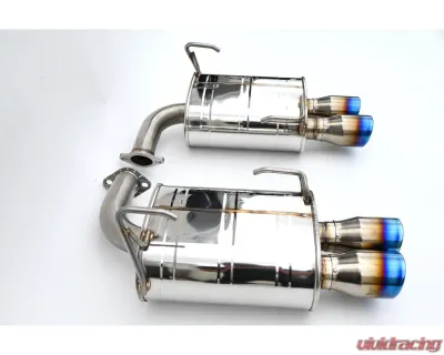 Invidia 3.5" Q300 Axleback Exhaust w/ Rolled Dual Wall Titanium Tips Subaru WRX 2022+ - HS22SW4AQ4RTL