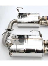 Invidia 3.5" Q300 Axleback Exhaust w/ Rolled Dual Wall Titanium Tips Subaru WRX 2022+                                     - HS22SW4AQ4RTL - Image 4