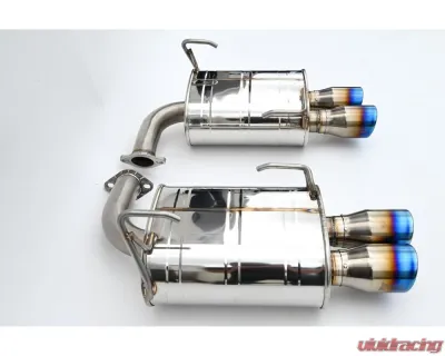 Invidia 3.5" Q300 Axleback Exhaust w/ Rolled Dual Wall Titanium Tips Subaru WRX 2022+ - HS22SW4AQ4RTL