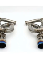Invidia 3.5" Axleback Exhaust Twin Loop w/ Titanium Tips Subaru WRX 2022+                                     - HS22SW4AT4STL - Image 4