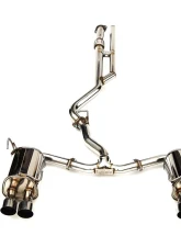 Invidia Q300 Catback Exhaust w/ Stainless Steel Quad Tips Subaru WRX 2022+                                     - HS22WRXG2S - Image 2