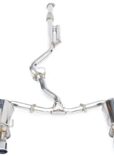 Invidia Q300 Catback Exhaust w/ Quad Stainless Steel Tips Subaru WRX 2022+                                     - HS22WRXG3S - Image 9