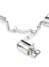Invidia Q300 Catback Exhaust w/ Quad Stainless Steel Tips Subaru WRX 2022+                                     - HS22WRXG3S - Image 2