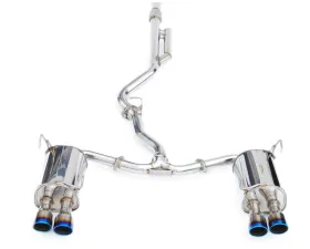 Invidia Q300 Catback Exhaust w/ Quad Titanium Tips Subaru WRX 2022+
