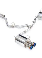 Invidia Q300 Catback Exhaust w/ Quad Titanium Tips Subaru WRX 2022+                                     - HS22WRXG3T - Image 2