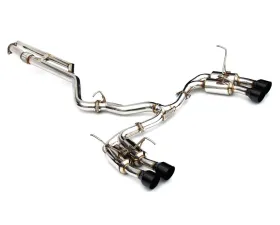 Invidia Gemini Catback Exhaust w/ Single Layer Quad Black Tip Subaru WRX 2022+