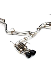 Invidia Gemini Catback Exhaust w/ Single Layer Quad Black Tip Subaru WRX 2022+                                     - HS22WRXGM4SB - Image 5