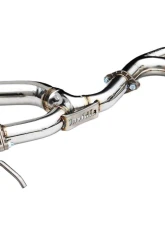 Invidia Gemini Catback Exhaust w/ Single Layer Quad Black Tip Subaru WRX 2022+                                     - HS22WRXGM4SB - Image 2
