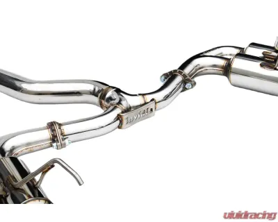 Invidia Gemini Catback Exhaust w/ Single Layer Quad Black Tip Subaru WRX 2022+ - HS22WRXGM4SB