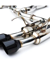 Invidia Gemini Catback Exhaust w/ Single Layer Quad Black Tip Subaru WRX 2022+                                     - HS22WRXGM4SB - Image 4