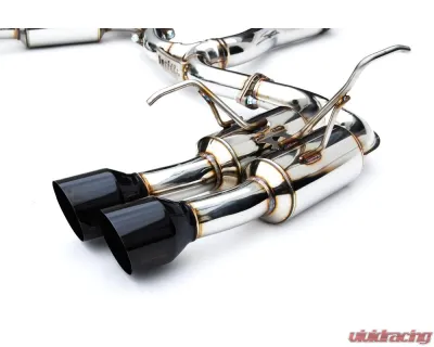 Invidia Gemini Catback Exhaust w/ Single Layer Quad Black Tip Subaru WRX 2022+ - HS22WRXGM4SB