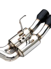 Invidia Gemini Catback Exhaust w/ Single Layer Quad Black Tip Subaru WRX 2022+                                     - HS22WRXGM4SB - Image 5
