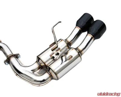 Invidia Gemini Catback Exhaust w/ Single Layer Quad Black Tip Subaru WRX 2022+ - HS22WRXGM4SB