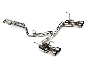 Invidia Gemini R400 Catback Exhaust w/ Stainless Steel Quad Tips Subaru WRX 2022+