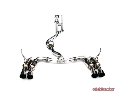 Invidia Gemini R400 Catback Exhaust w/ Stainless Steel Quad Tips Subaru WRX 2022+ - HS22WRXGM4SS