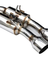 Invidia Gemini R400 Catback Exhaust w/ Stainless Steel Quad Tips Subaru WRX 2022+                                     - HS22WRXGM4SS - Image 3