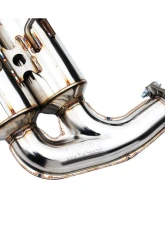 Invidia Gemini R400 Catback Exhaust w/ Stainless Steel Quad Tips Subaru WRX 2022+                                     - HS22WRXGM4SS - Image 4