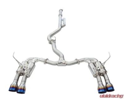 Invidia Gemini R400 Catback Exhaust w/ Titanium Quad Tips Subaru WRX 2022+ - HS22WRXGM4ST