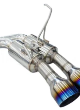 Invidia Gemini R400 Catback Exhaust w/ Titanium Quad Tips Subaru WRX 2022+                                     - HS22WRXGM4ST - Image 2