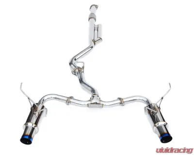 Invidia N1 Catback Exhaust w/ Titanium Tips Subaru WRX 2022+ - HS22WRXGTT