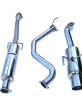 Invidia N1 Catback Exhaust System Honda Del Sol 1992-1995                                     - HS92HD1GTP - Image 3