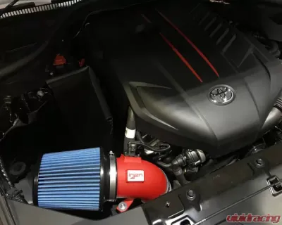 Injen Wrinkle Red Intake and Charge Pipe Power Package Toyota GR Supra L6-3.0L Turbo 2020-2024 - PK2300WR