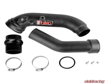 Injen SES Intercooler Charge Pipe Wrinkle Black for BMW L6-3.0L 2012-2021 - SES1128ICPWB
