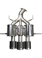 Injen SES Stainless Steel Cat-Back Exhaust System with Carbon Fiber Tips Honda Civic Type R L4-2.0L Turbo 2017-2021                                     - SES1583CF - Image 3