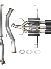 Injen SES Stainless Steel Cat-Back Exhaust System with Carbon Fiber Tips Honda Civic Type R L4-2.0L Turbo 2017-2021                                     - SES1583CF - Image 4