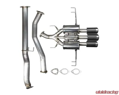 Injen SES Stainless Steel Cat-Back Exhaust System with Carbon Fiber Tips Honda Civic Type R L4-2.0L Turbo 2017-2021 - SES1583CF