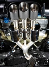 Injen SES Stainless Steel Cat-Back Exhaust System with Carbon Fiber Tips Honda Civic Type R L4-2.0L Turbo 2017-2021                                     - SES1583CF - Image 5