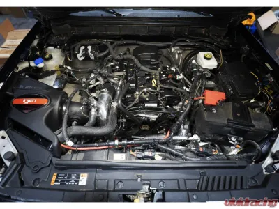 Injen Wrinkle Red Intercooler Pipes for Ford Bronco L4-2.3L Turbo 2021-2024 - SES9300ICPWR