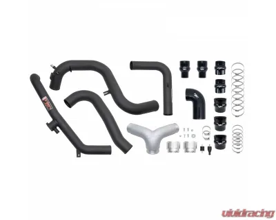 Injen Wrinkle Black Intercooler Pipes for Ford Bronco V6-2.7L Twin Turbo 2021-2024 - SES9301ICPWB