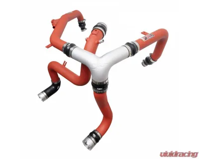 Injen Wrinkle Red Intercooler Pipes for Ford Bronco V6-2.7L Twin Turbo 2021-2024 - SES9301ICPWR