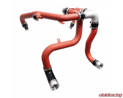Injen Wrinkle Red Intercooler Pipes for Ford Bronco V6-2.7L Twin Turbo 2021-2024 - SES9301ICPWR