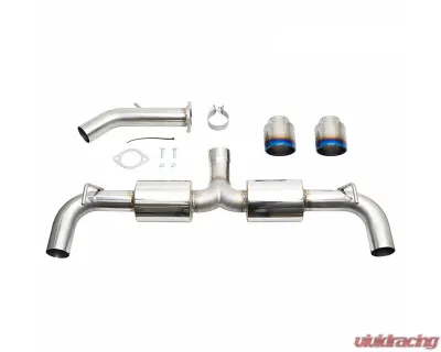 Injen Performance Axle Back Exhaust System w/ Burnt Titanium Tips Hyundai Veloster N L4-2.0L Turbo 2019-2020 - SES1343ABTT