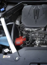 Injen Wrinkle Red SP1352 Short Ram Cold Air Intake System for 2022-2023 Kia Stinger L4-2.5L Turbo                                     - SP1352WR - Image 4