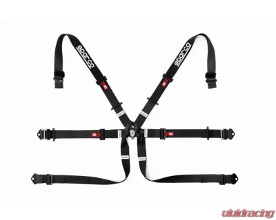 Sparco 6-Point 2" Formula Harness (Black) - 04819H2NR